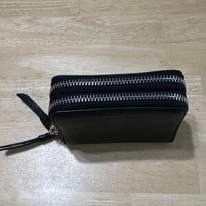 All Saints Fetch Black Leather Wallet